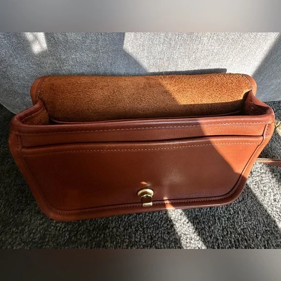 VINTAGE COACH BRITISH TAN CROSSBODY PENNY BAG  9755 - Picture 8 of 17